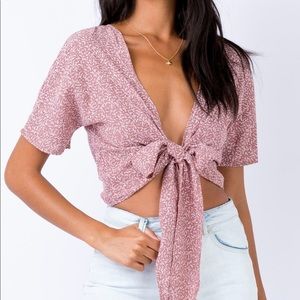 Tie Front Crop Top